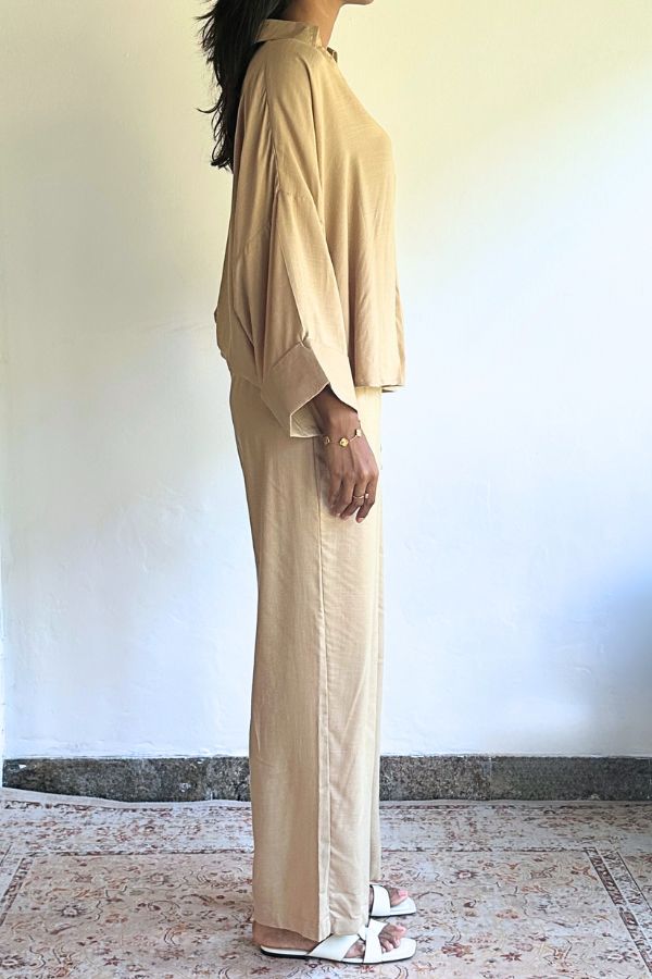 Maira Co-ord Set - Beige