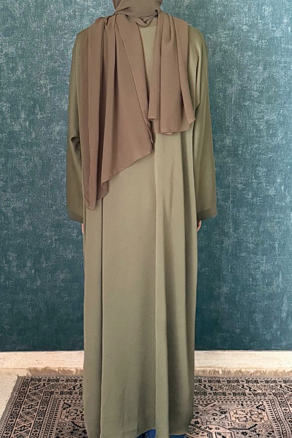 Nafasat Abaya Dark Olive