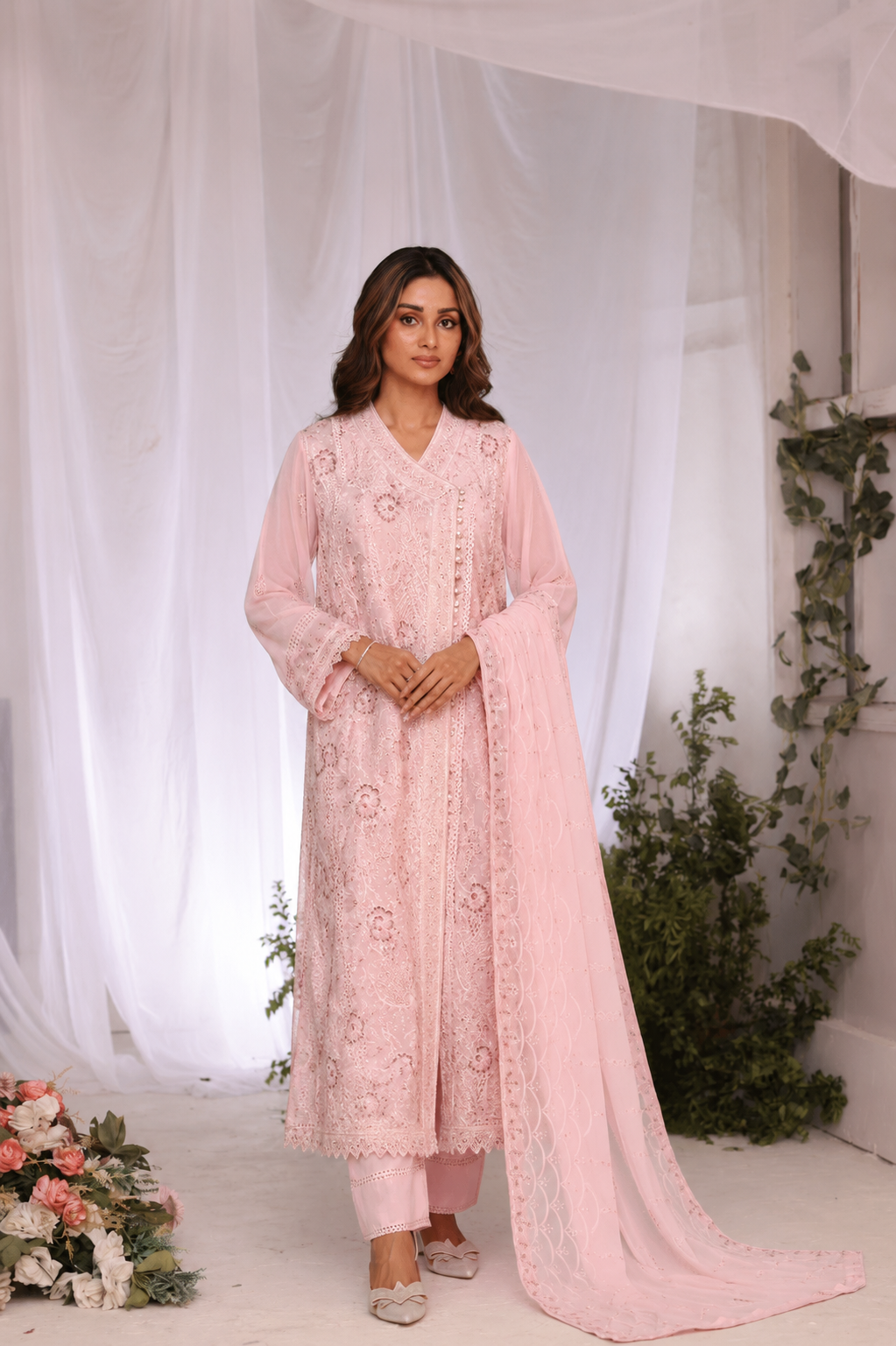 Long Freya 3 Piece Set - Peony