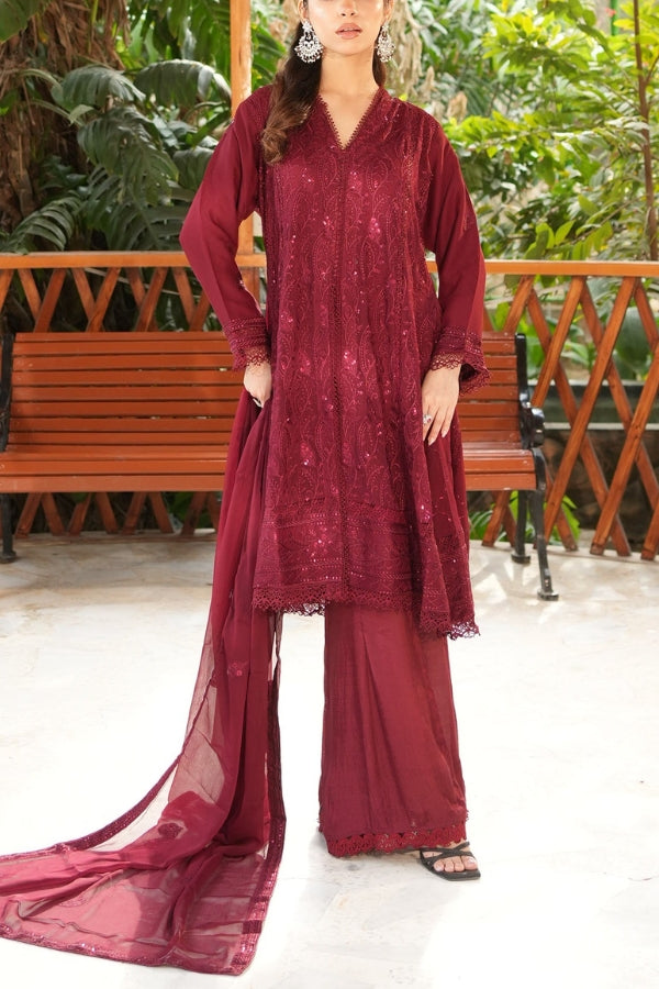 Abeer 3 Piece Set Maroon