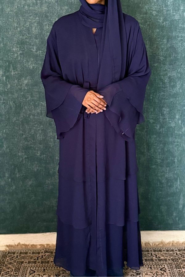 Nargis Abaya Navy Blue