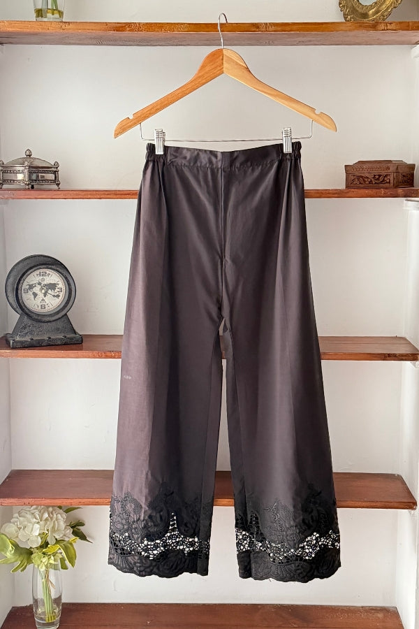 Cutwork Culotte Pants