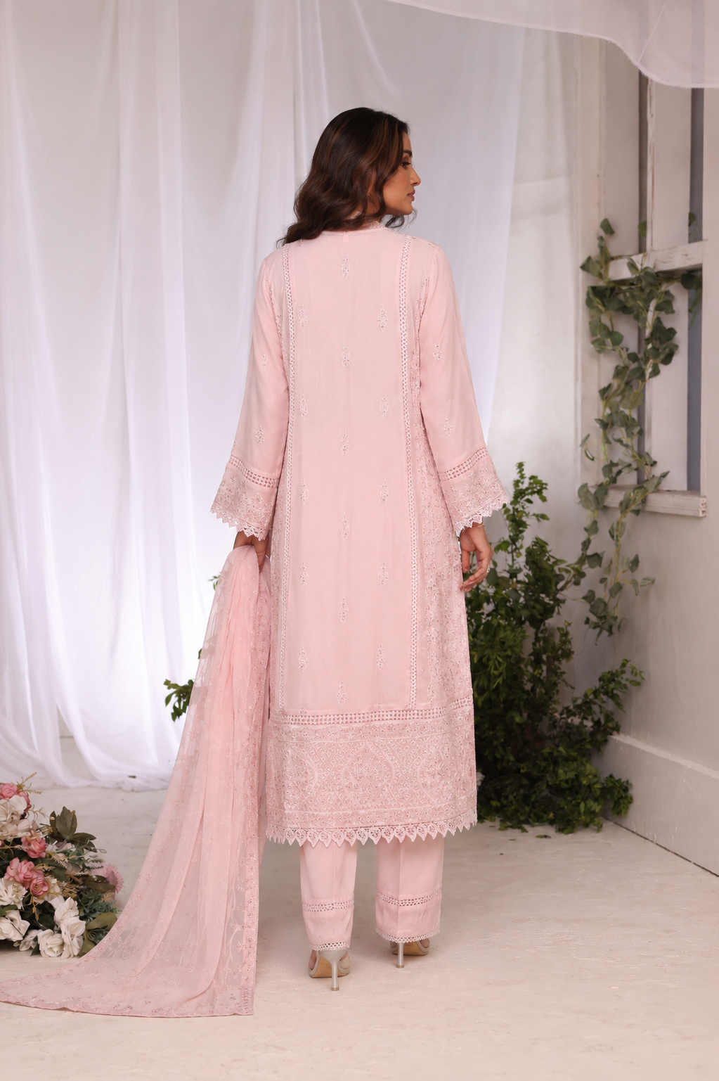 Long Freya 3 Piece Set - Peony