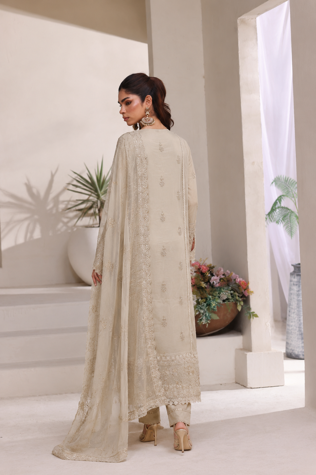 Long Freya 3 Piece Set - Warm Beige