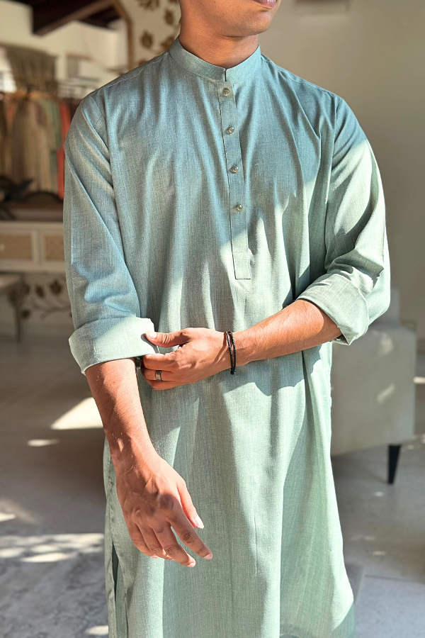 Zyan Kurta Pants - Mint
