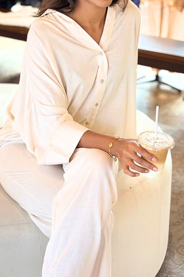 Maira Co-Ord Set - Cream