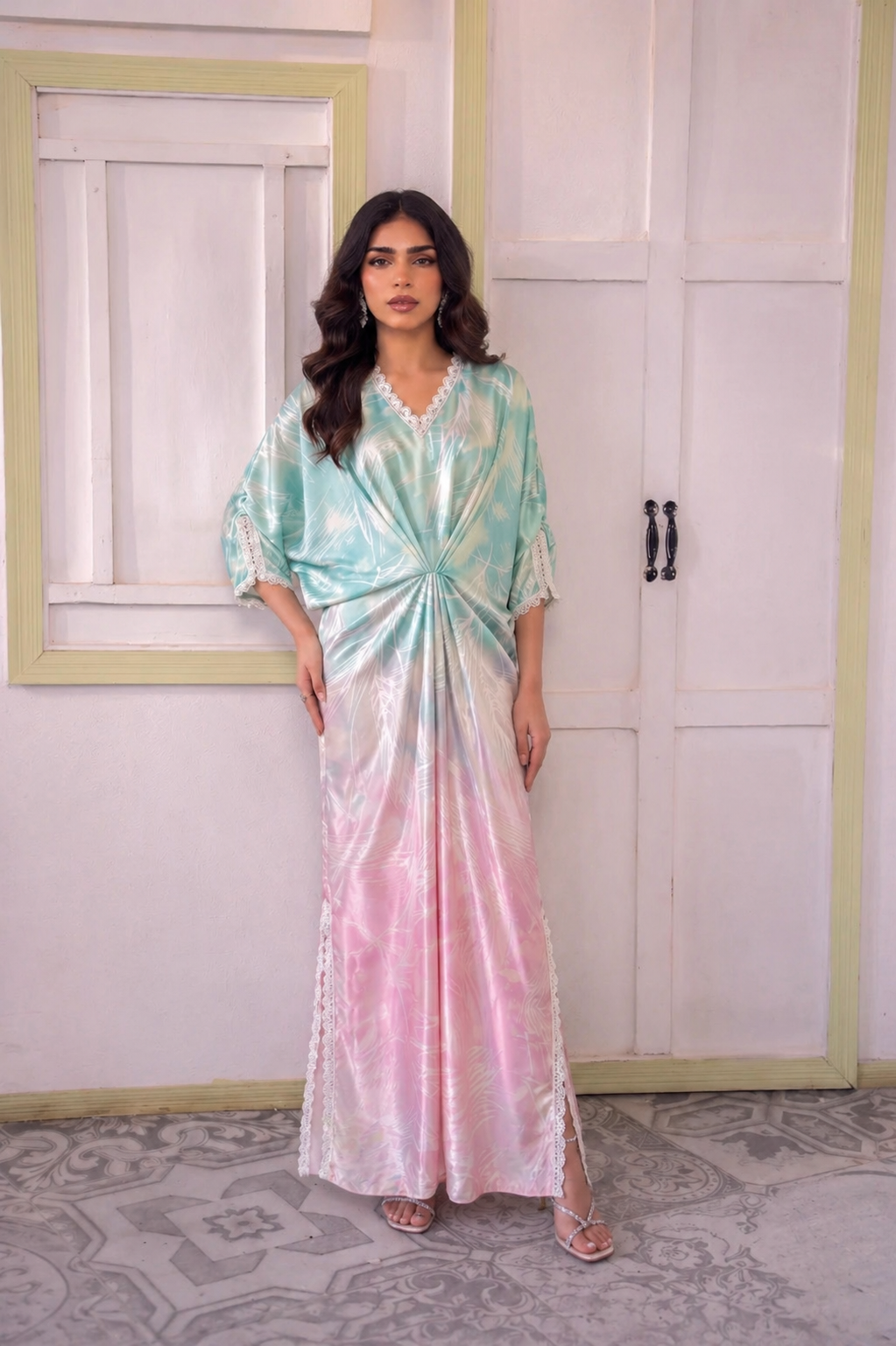 Printed Butterfly Kaftan