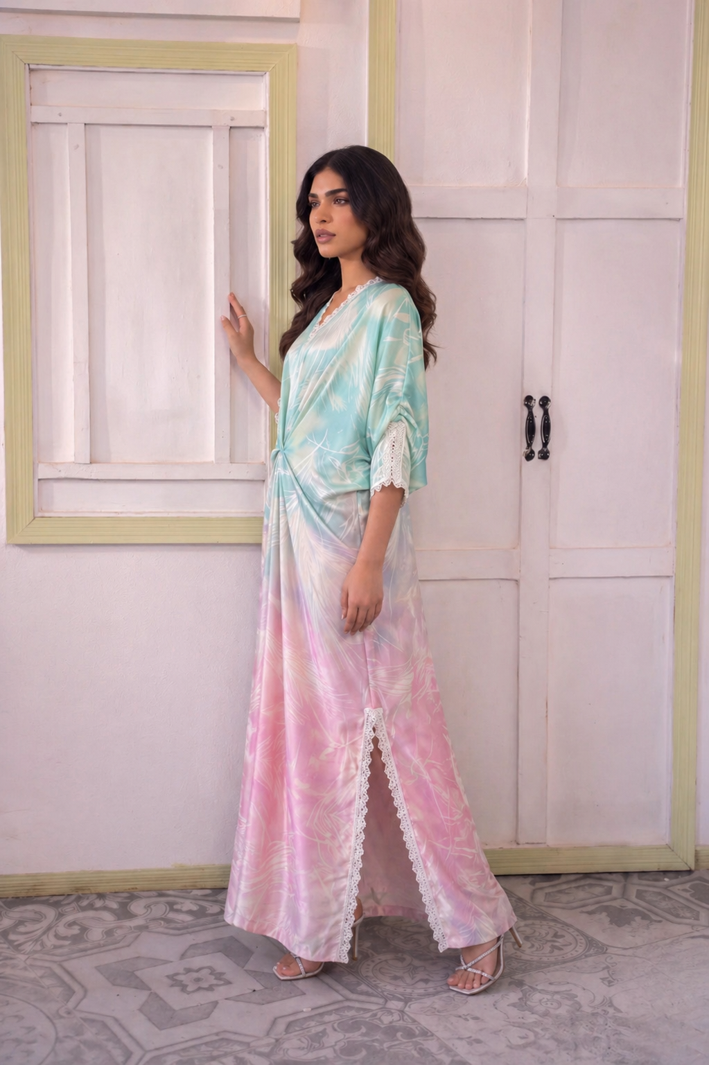 Printed Butterfly Kaftan
