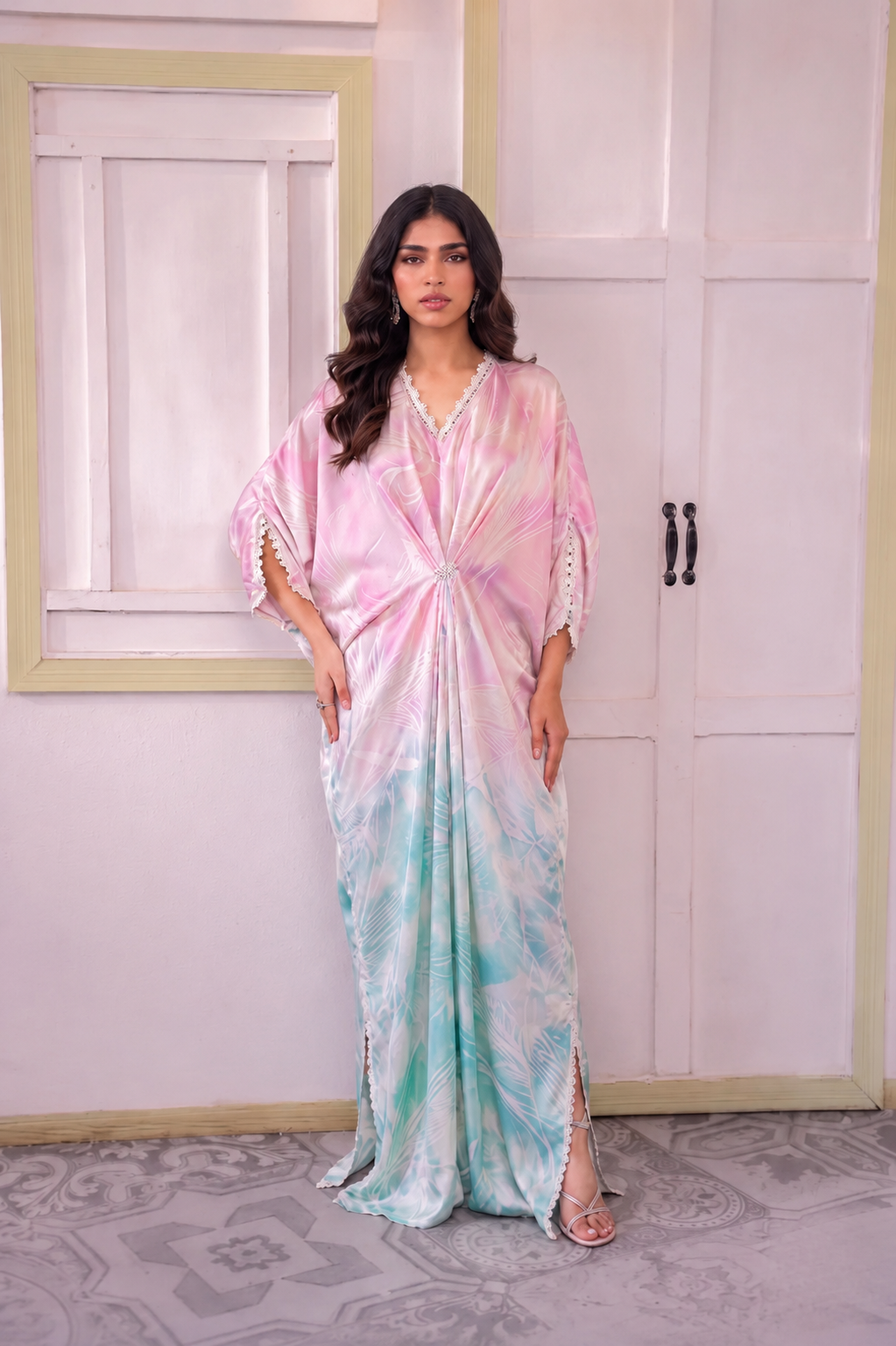 Printed Butterfly Kaftan