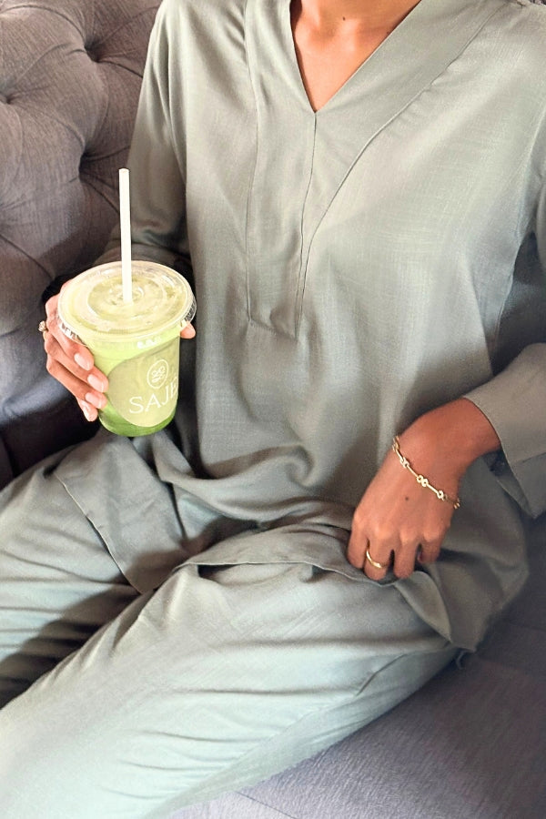 Malisa Co-Ord Set - Sage Green