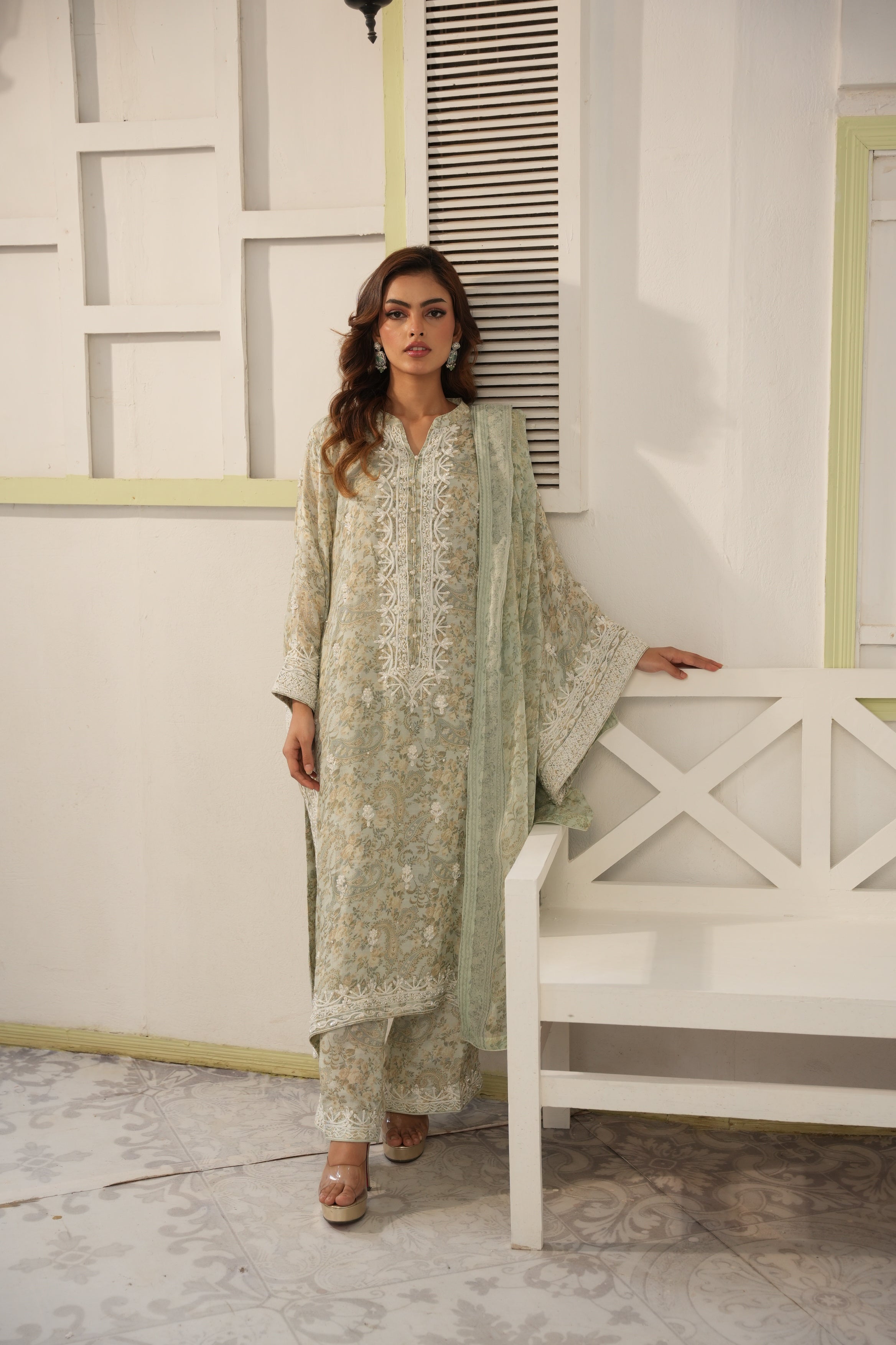 Lyra Luxe Printed 3 Piece Set