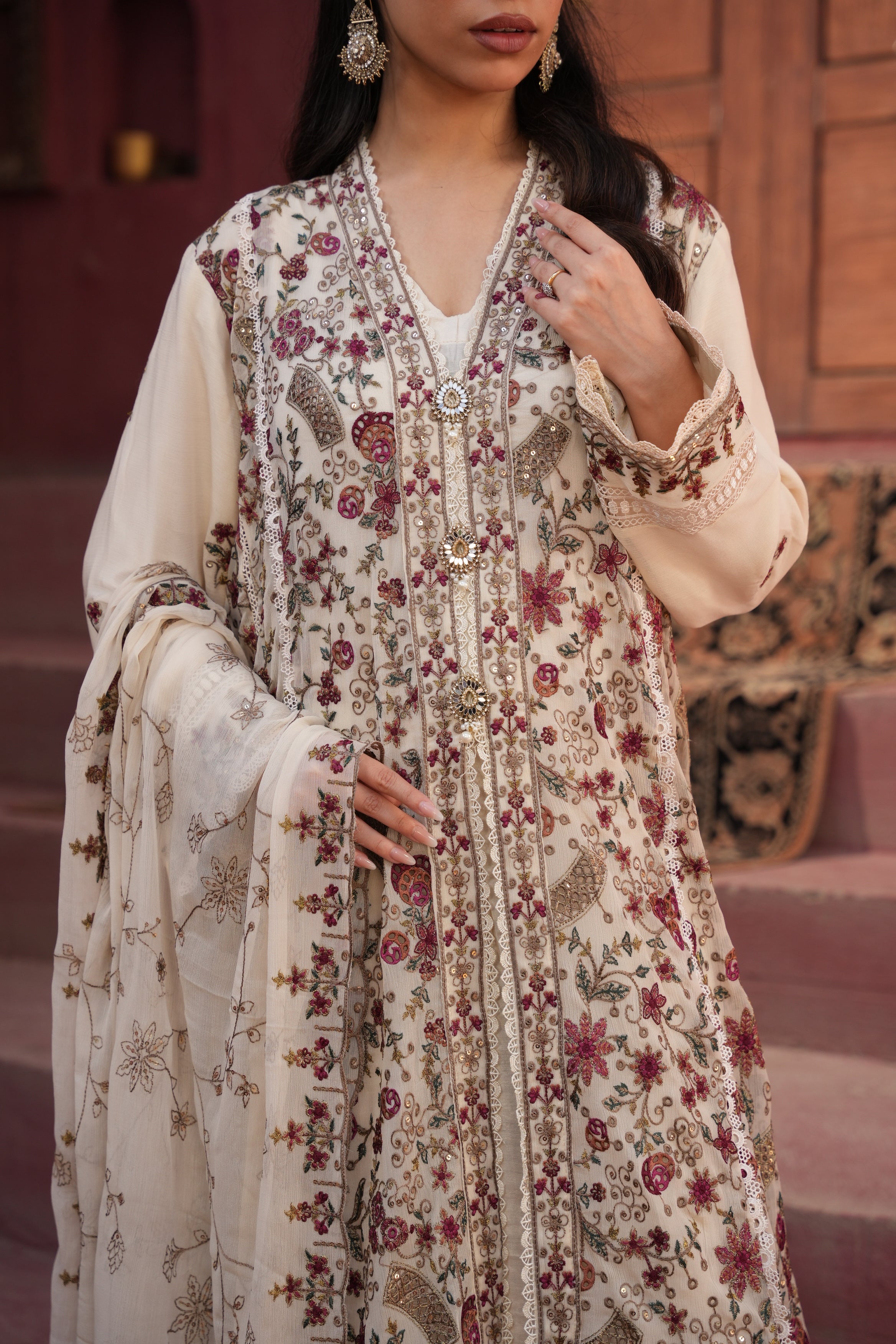 Long Freya 3 Piece Set - Floral Pattern