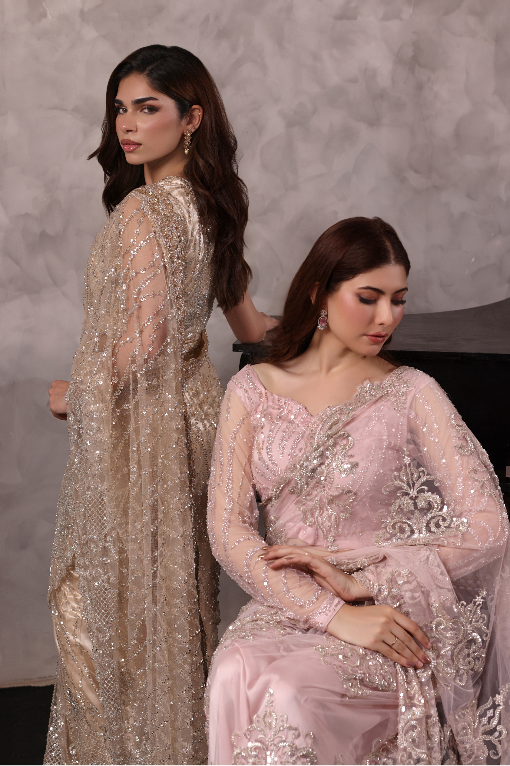 Ameena Saree Pink