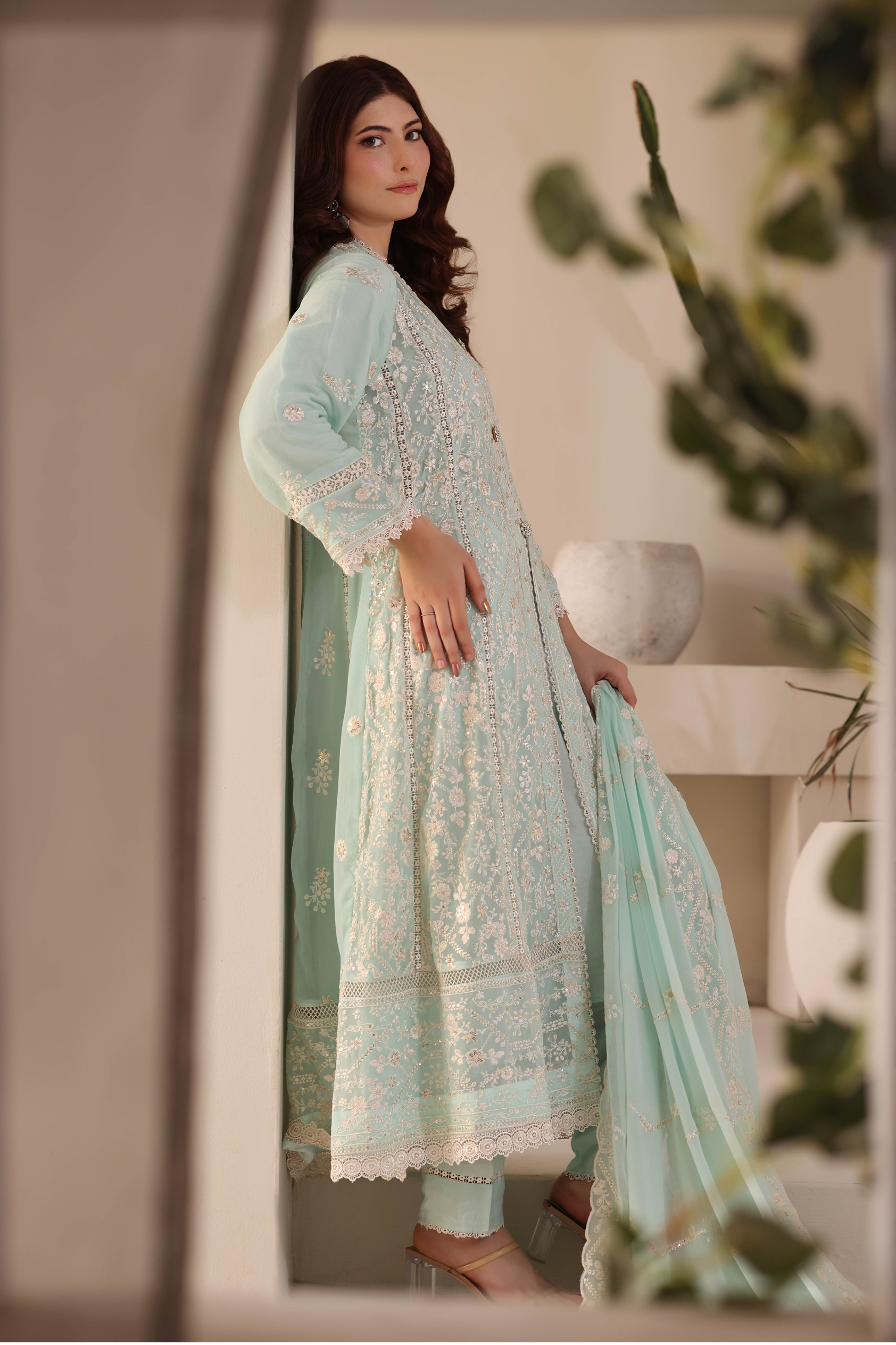 Long Freya 3 Piece Set - Mint