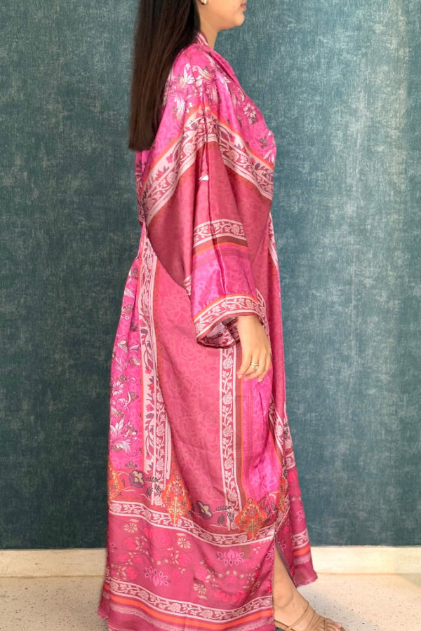 Kiyana Printed Brooch Kaftan