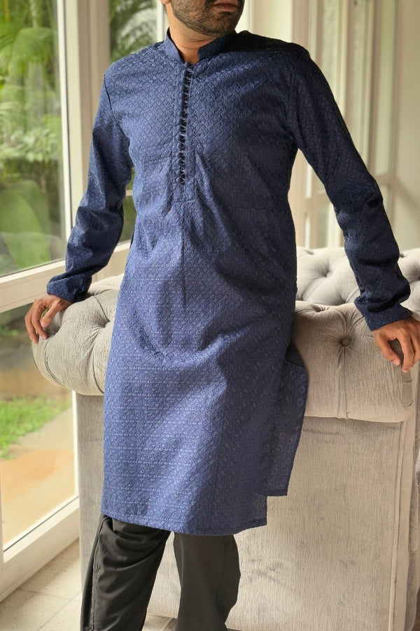 Riyad Men's Kurta - Navy