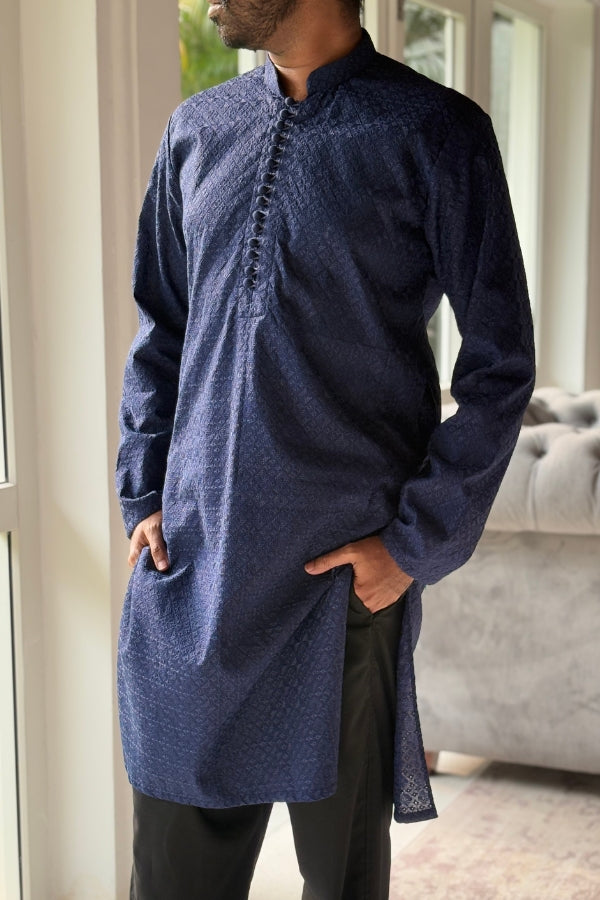 Riyad Men's Kurta - Navy