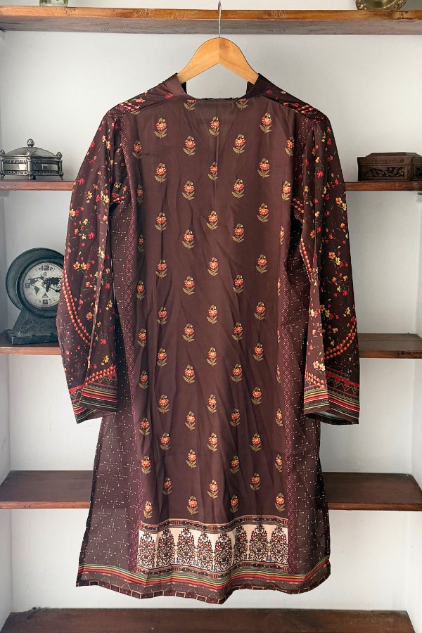 Tuhoor Printed Silk Kurta