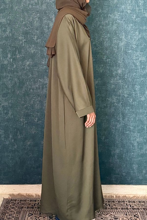 Nafasat Abaya Dark Olive