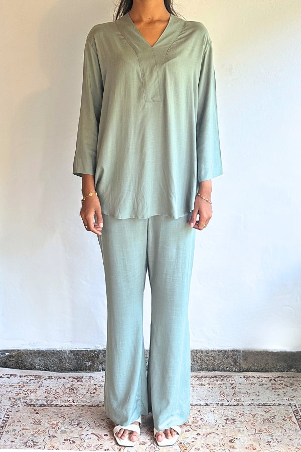 Malisa Co-Ord Set - Sage Green