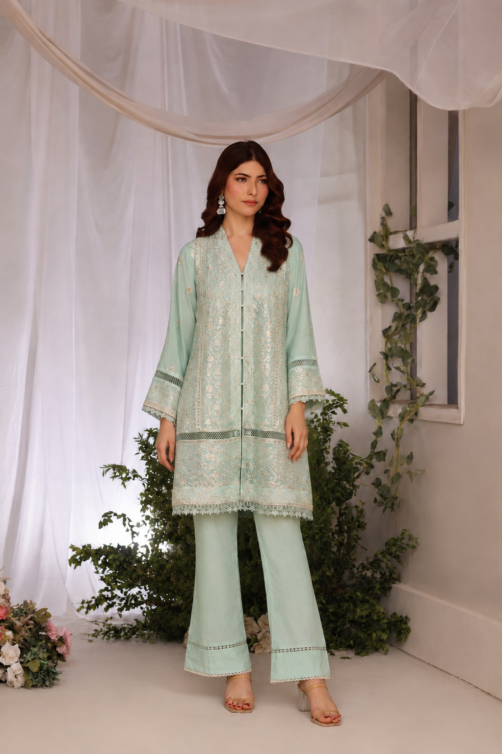 Short Freya 3 Piece Set - Mint