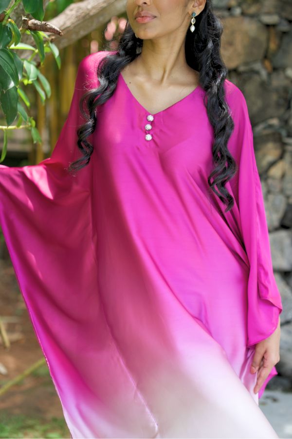 Pink Ombre Kaftan