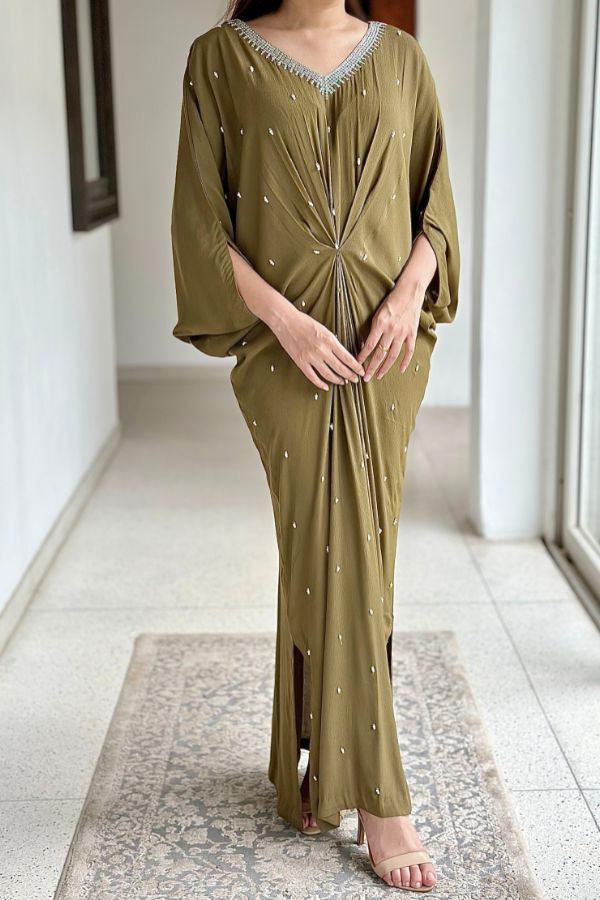 Kaya Kaftan Olive Green