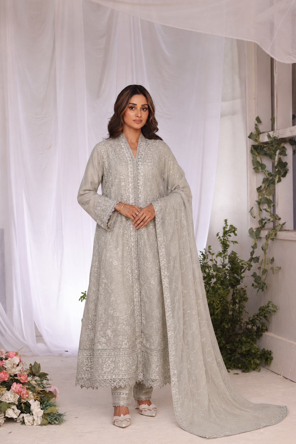 Long Freya 3 Piece Set - Grey