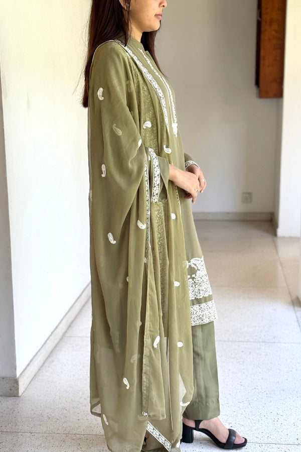 Aftab 3 Piece Set - Olive