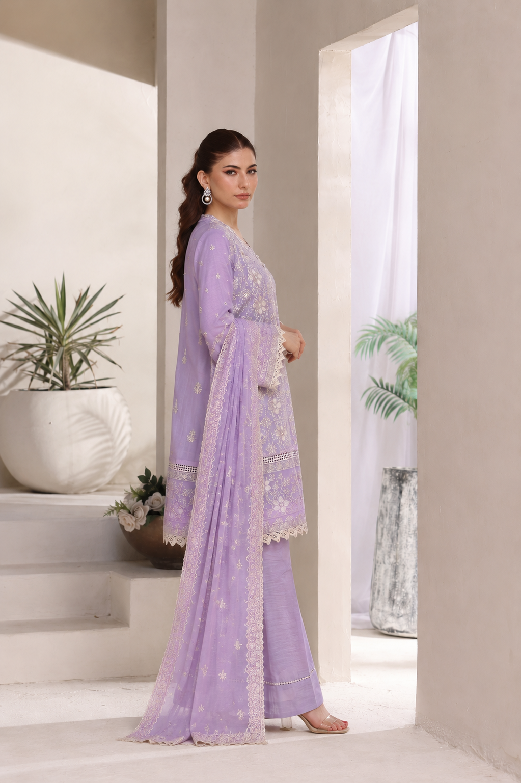 Short Freya 3 Piece Set - Lilac