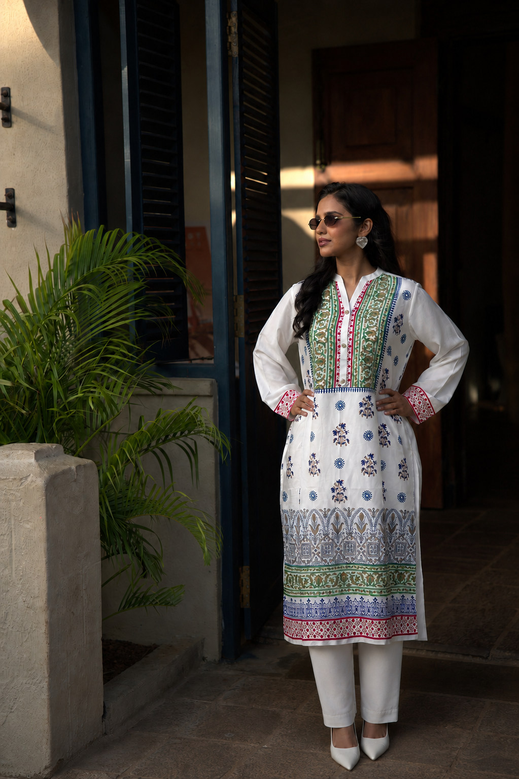 Manal Block Printed Co-ord Set