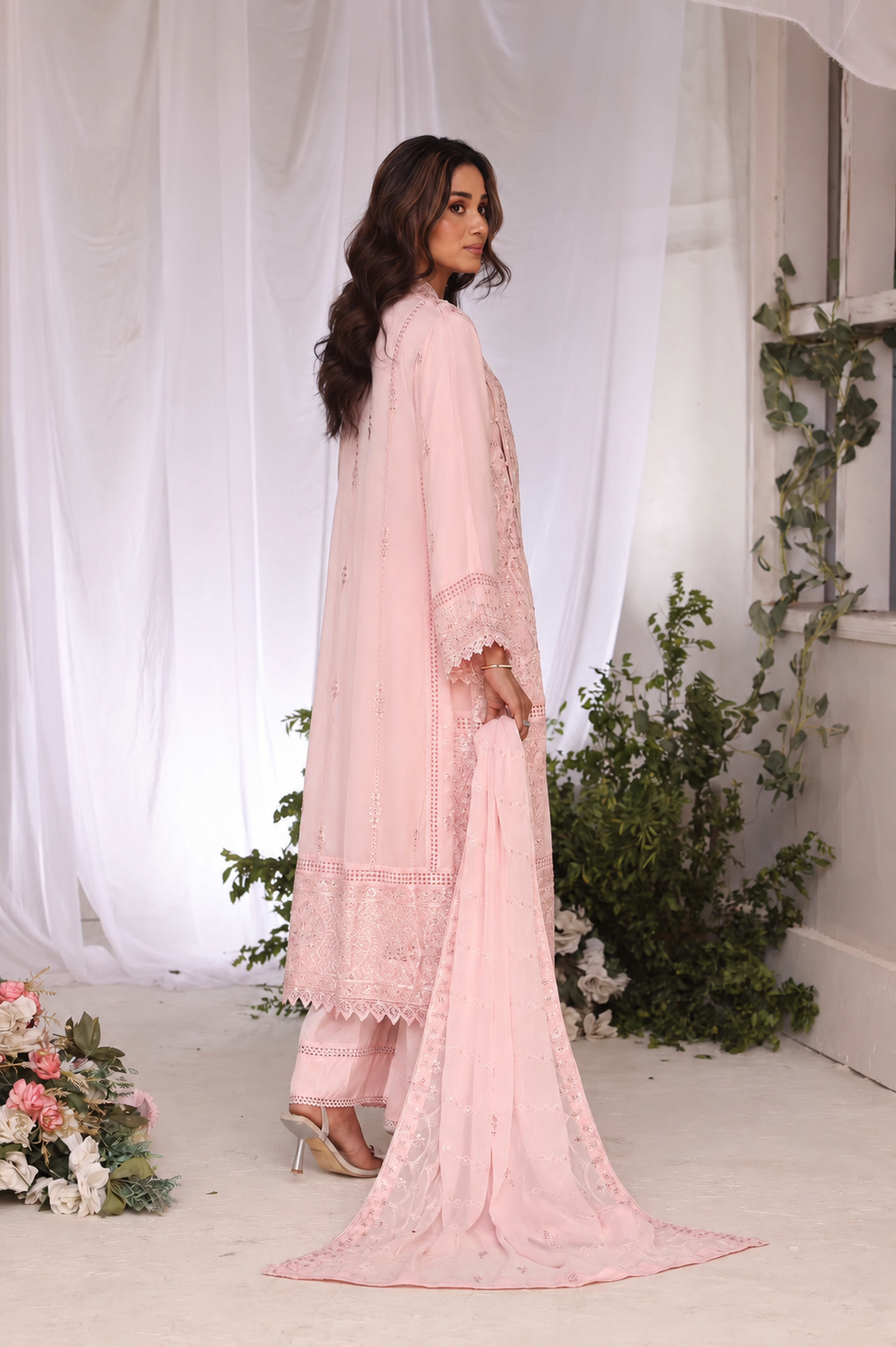 Long Freya 3 Piece Set - Peony