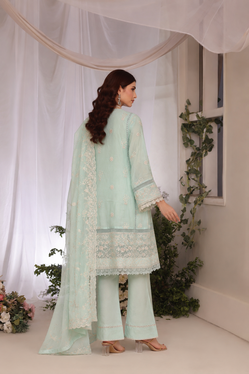 Short Freya 3 Piece Set - Mint