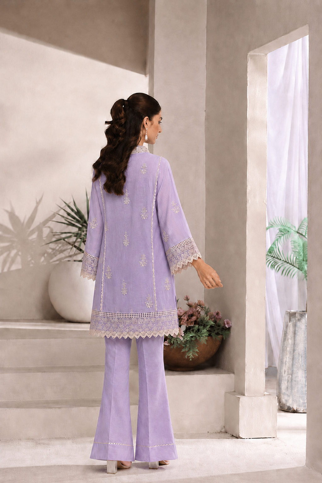 Short Freya 3 Piece Set - Lilac