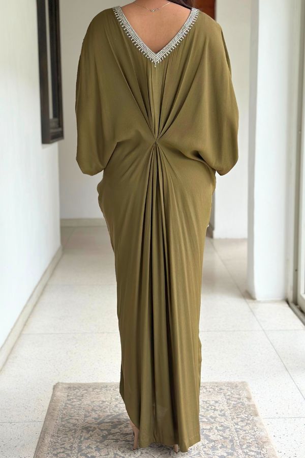 Kaya Kaftan Olive Green