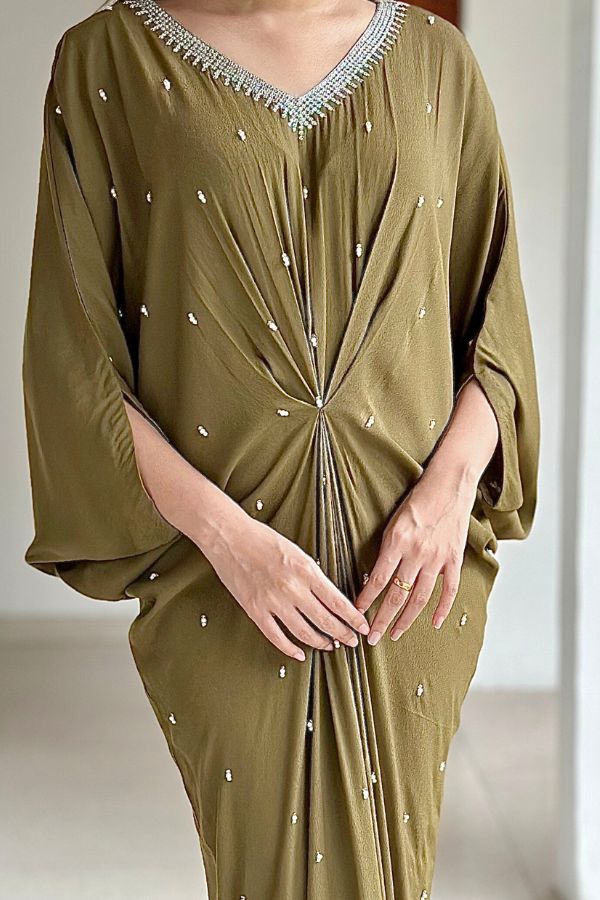 Kaya Kaftan Olive Green