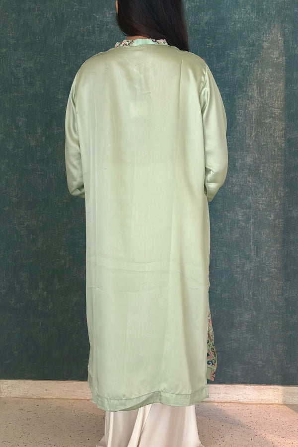 Reem Printed Kurta Pistachio