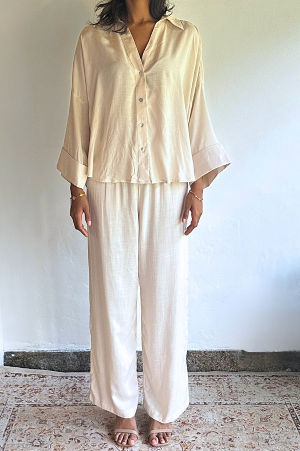Maira Co-Ord Set - Cream