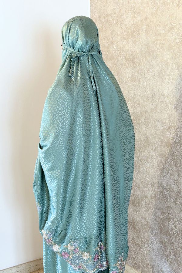 Maxi Floral Prayer Cloth - Sea Green