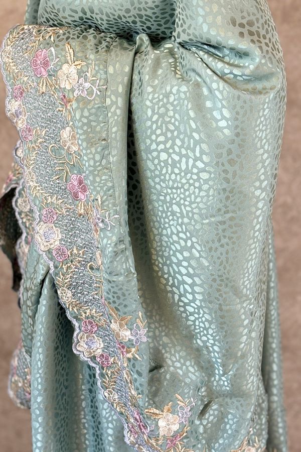Maxi Floral Prayer Cloth - Sea Green