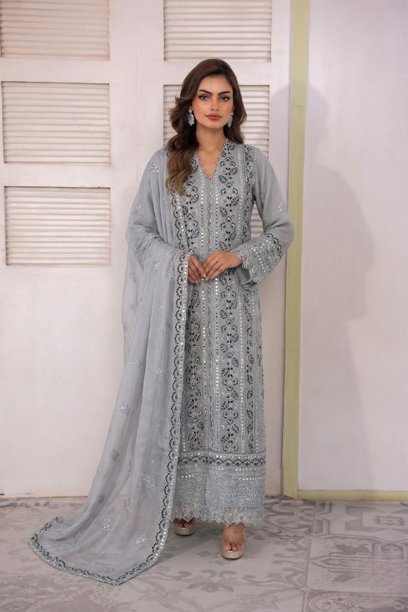 LONG FREYA MIRRORWORK - GREY