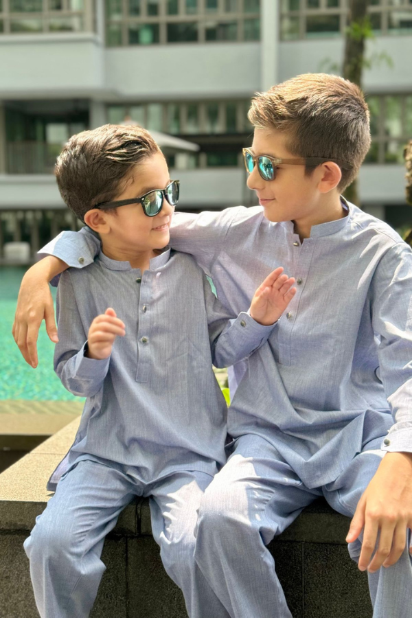 Emir Boys Kurta Set Blue