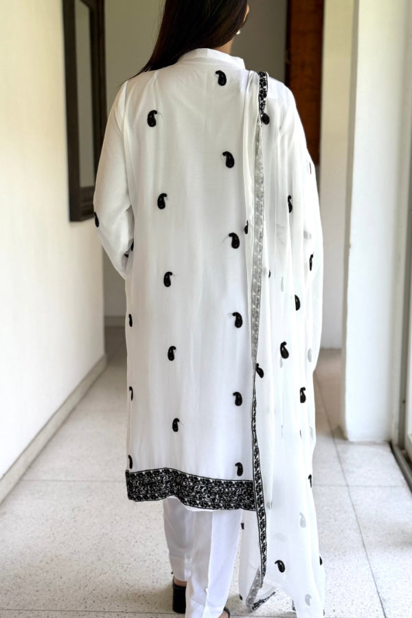 Aftab 3 Piece Set - White