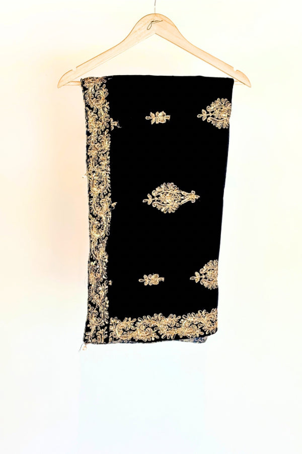 Velvet Embroidered Shawl
