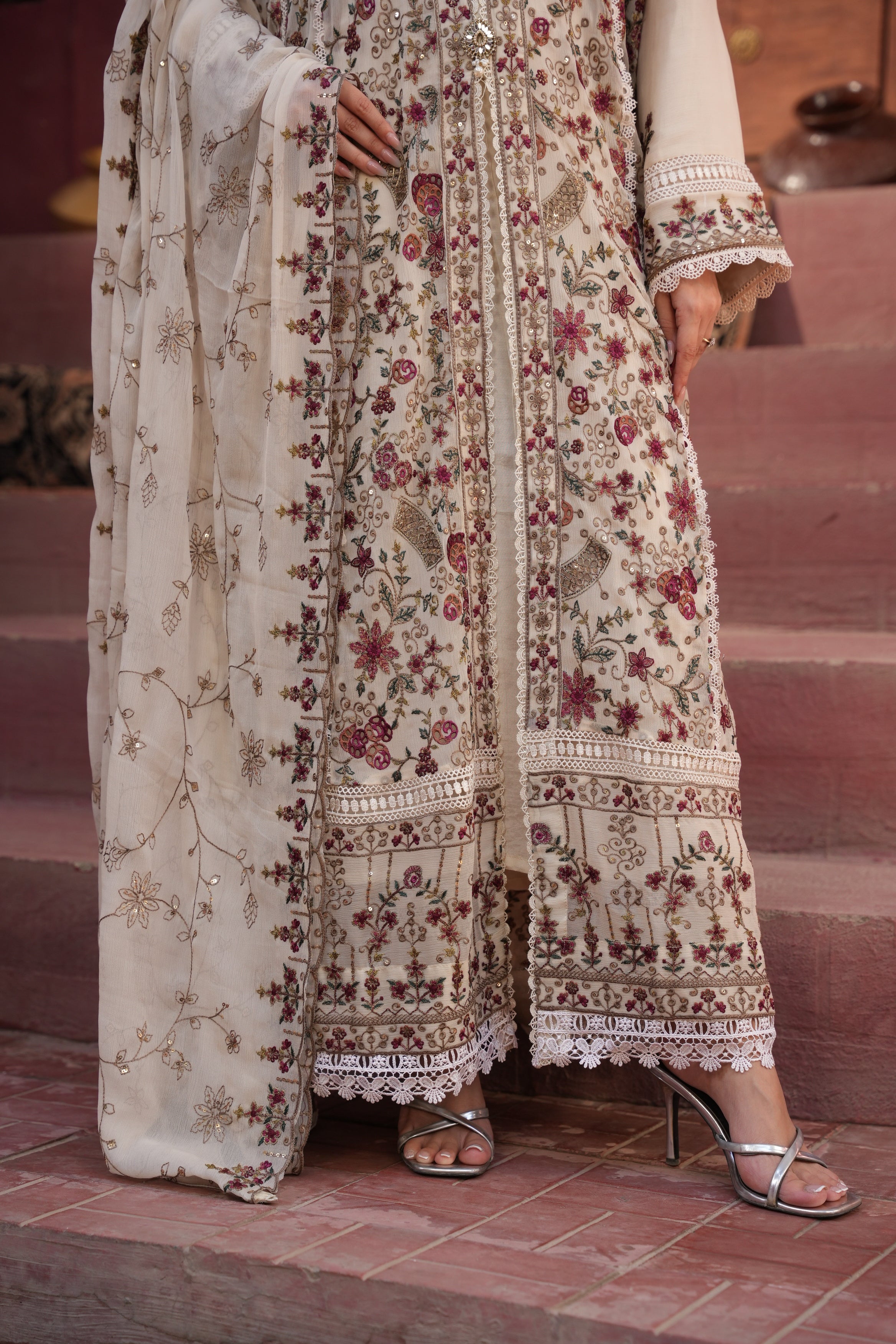 Long Freya 3 Piece Set - Floral Pattern