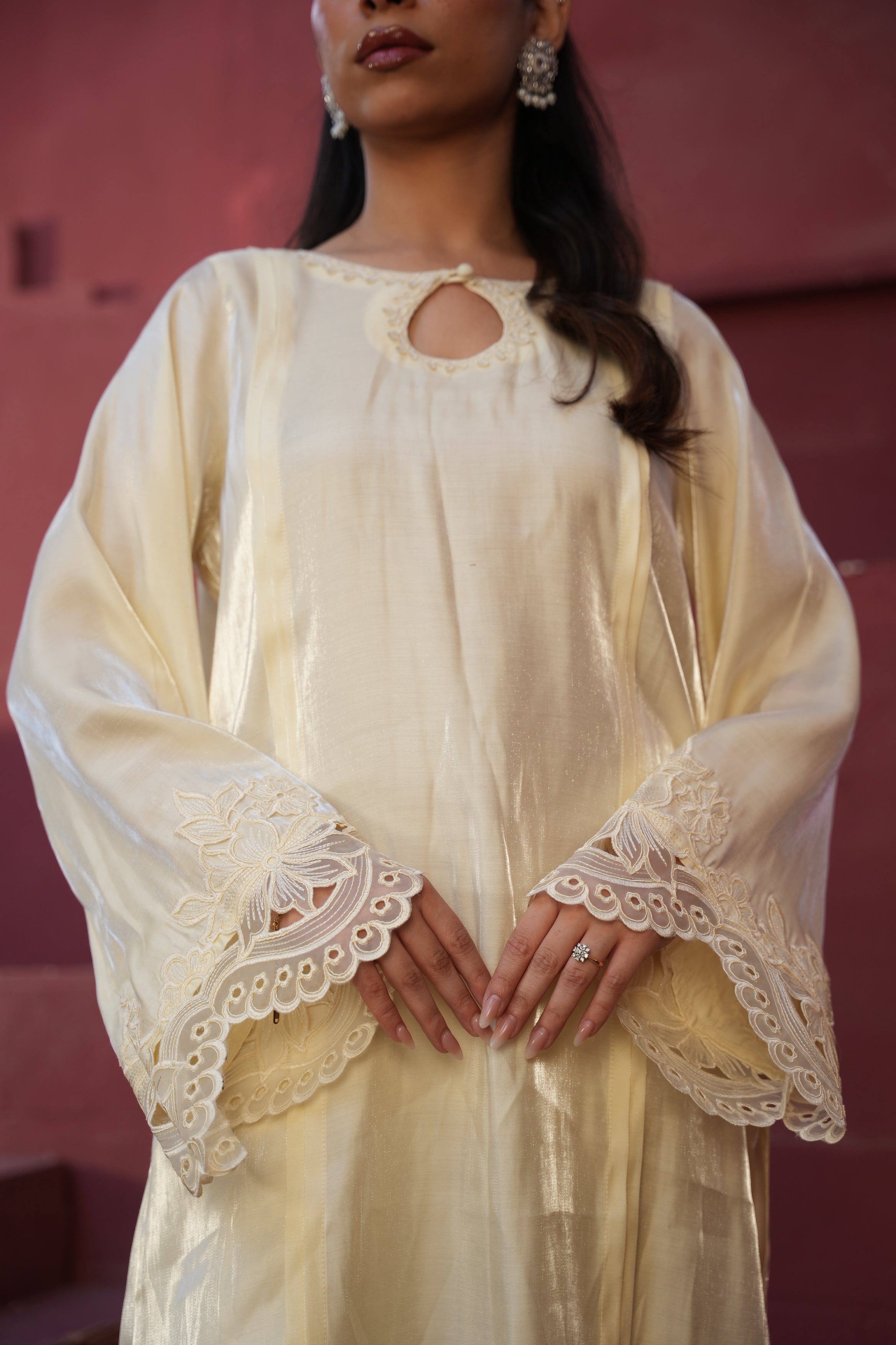 Afsana Co-ord Set - Cream