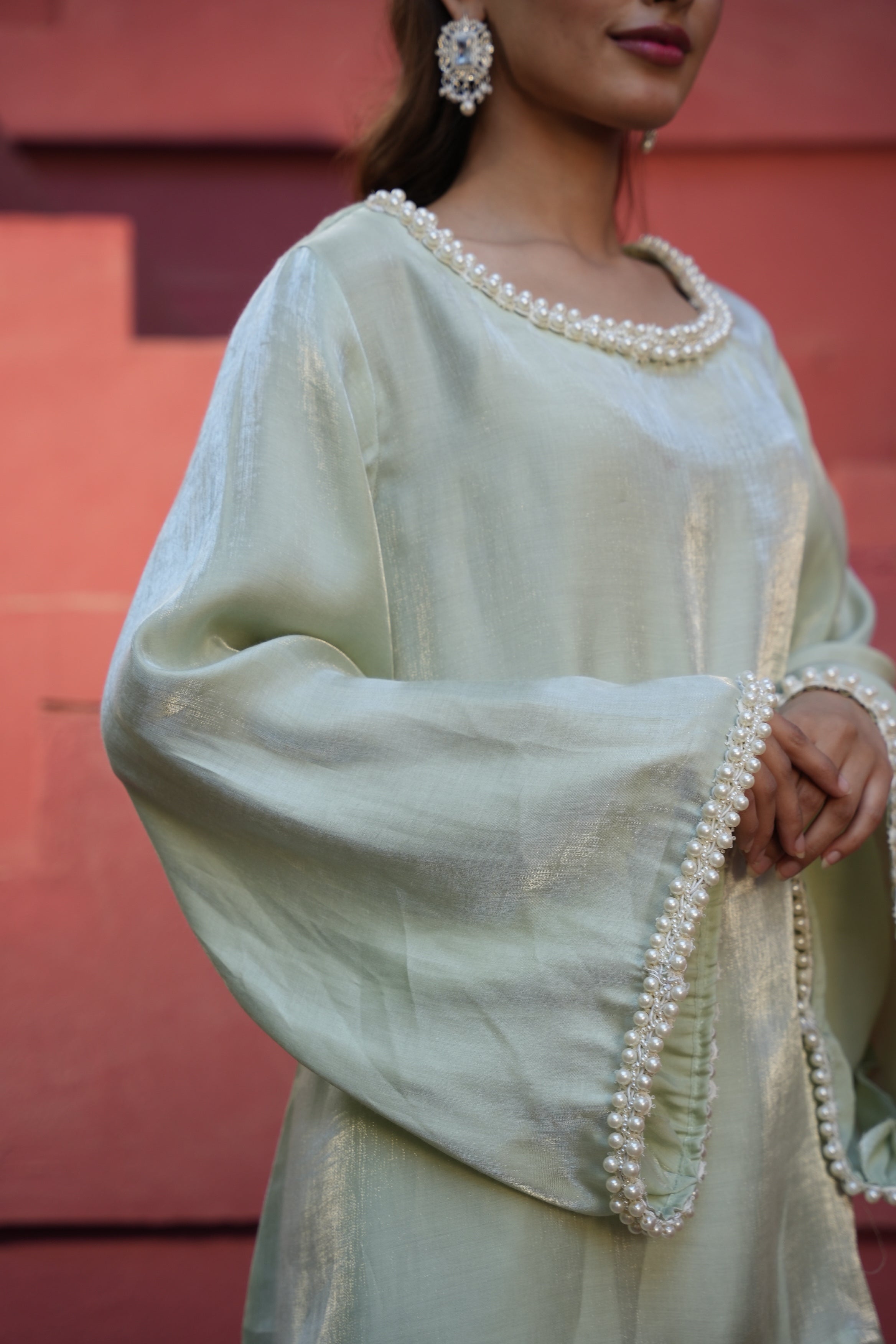 Afsana Co-ord Set - Mint