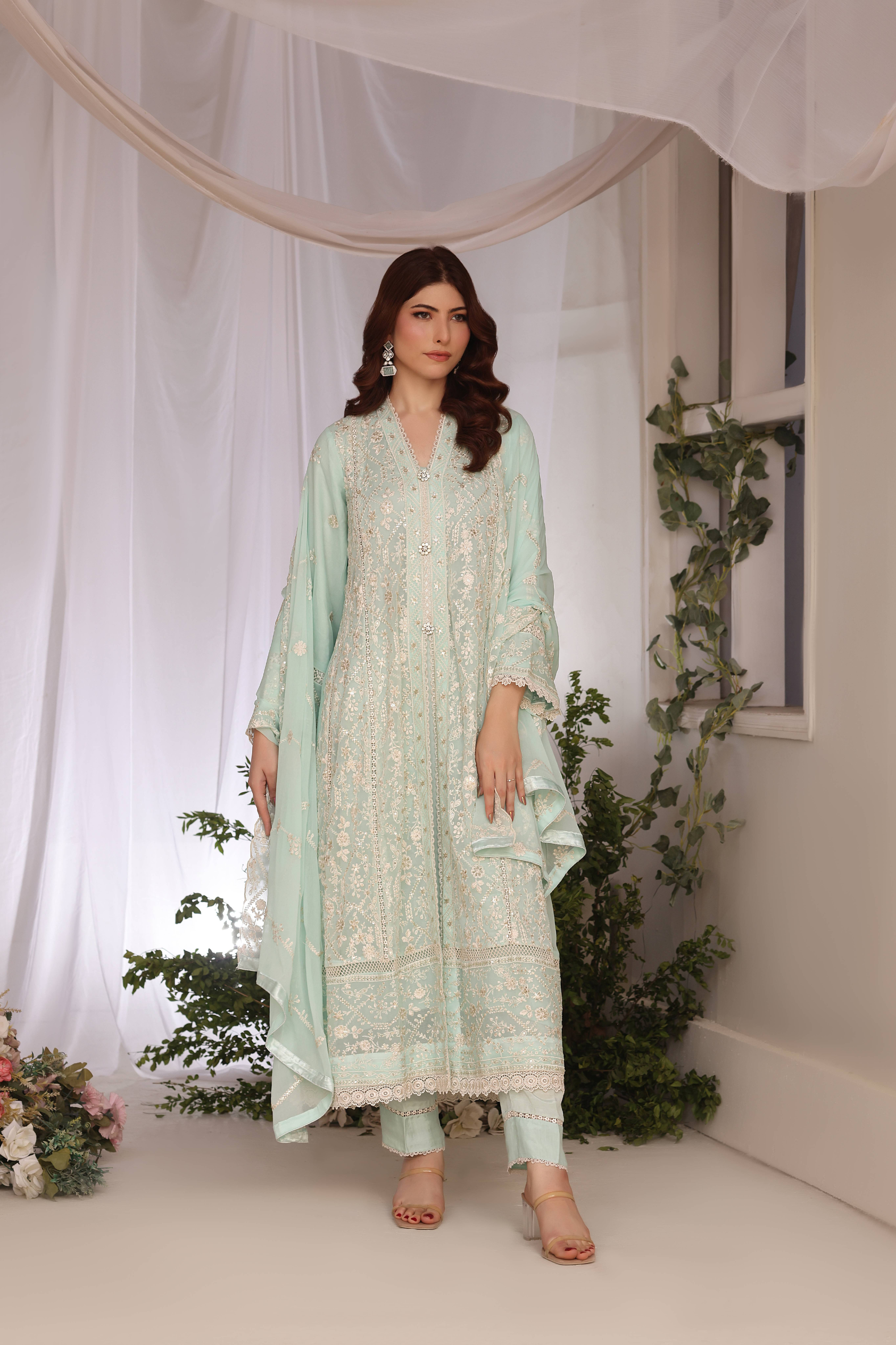 Long Freya 3 Piece Set - Mint