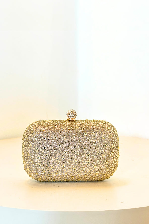 Mini Capsule Clutch - Champagne Gold