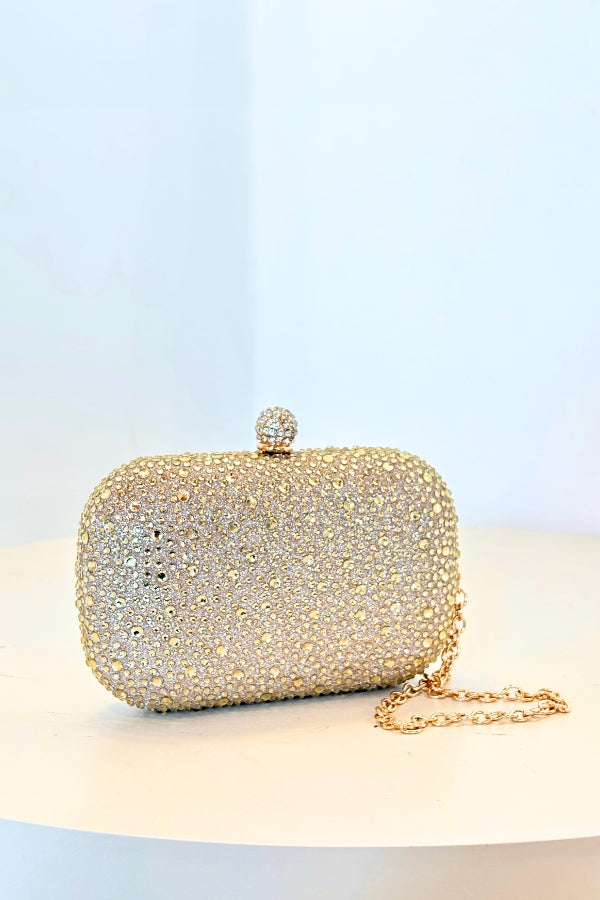 Mini Capsule Clutch - Champagne Gold